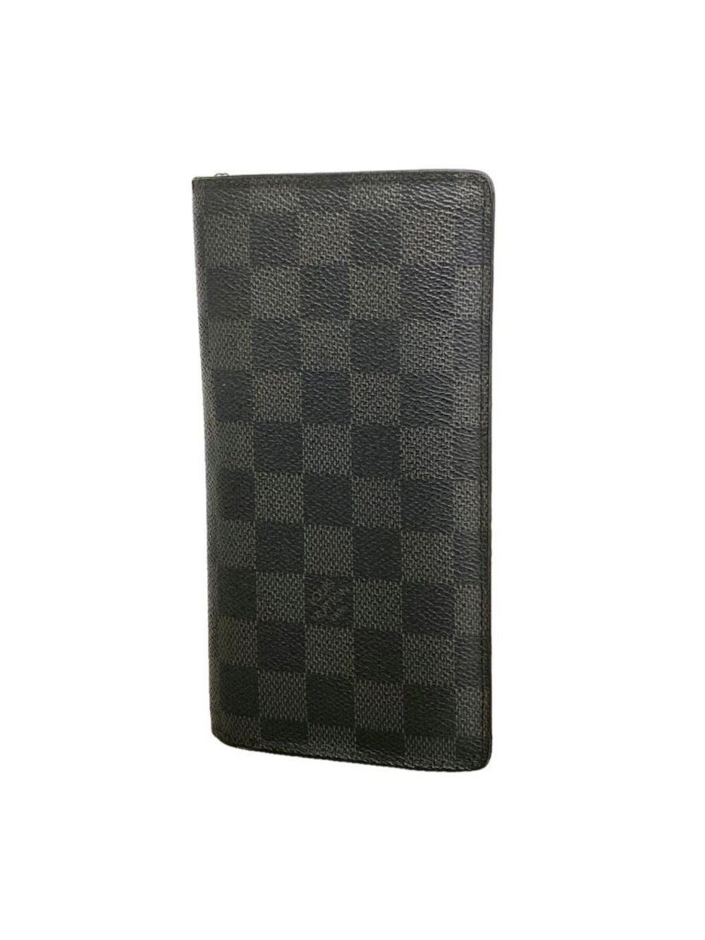 Louis Vuitton Wallet Damier Graphite Portefeuille Brazza Black Gray Vintage